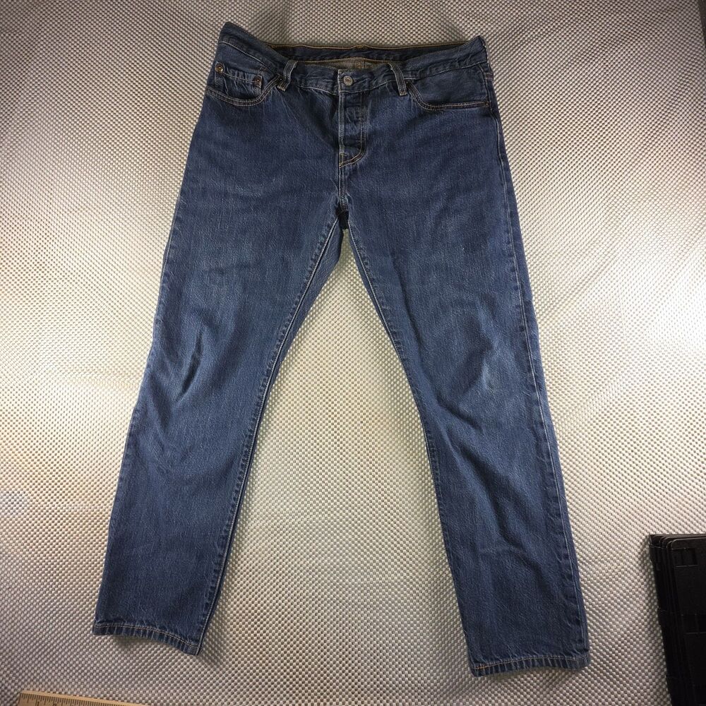 Levi's 501 CT Women's Jeans W29 Medium Wash Blue Denim Tapered Button Fly